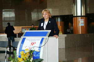 Zagreb, 29. studenoga 2010. - Maja Markovčić Kostelac, v.d. ravnateljica Uprave pomorskog prometa, pomorskog dobra i luka govorila je o programu Marco Polo II, koji je u potpunosti namijenjen sektoru prijevoza